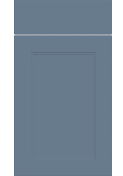 Rowen Supermatt Misty Blue kitchen cupboard door