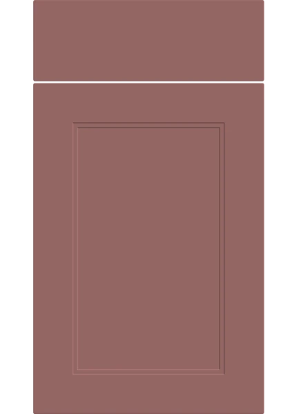 Rowen Supermatt Rusty Red kitchen cupboard door