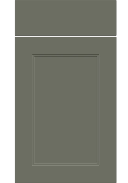Rowen Supermatt Smoke Green kitchen cupboard door