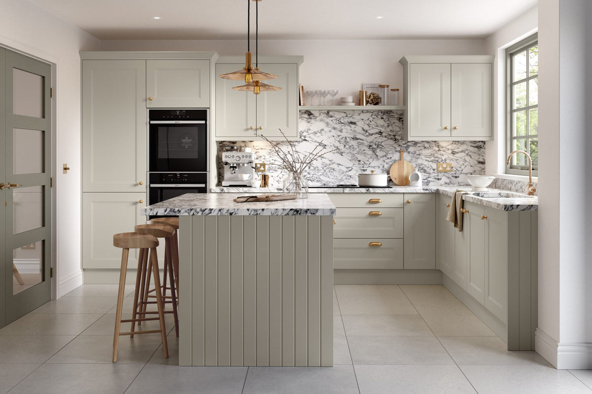 Kitchen with Rowen Supermatt Taupe Grey doors