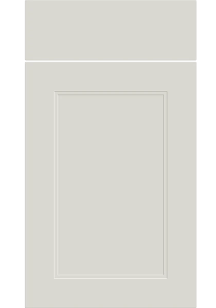Rowen Supermatt White Grey kitchen cupboard door