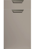 Segreto Handleless kitchen door and drawer front in Supermatt Clay Grey