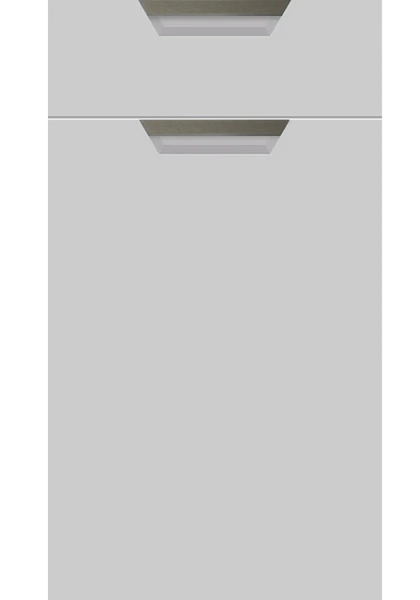 Segreto handleless kitchen door in Supermatt Dove Grey