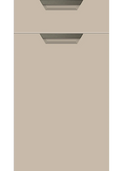Segreto Handleless kitchen door and drawer front in Supermatt Macadamia