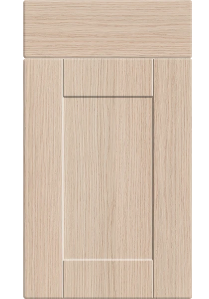 Shaker Light Vicenza Oak kitchen cupboard door