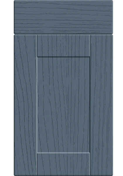 Shaker Paint Flow Matt Colonial Blue kitchen cupboard door