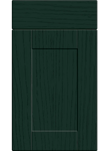 Shaker Paint Flow Matt Fir Green kitchen cupboard door