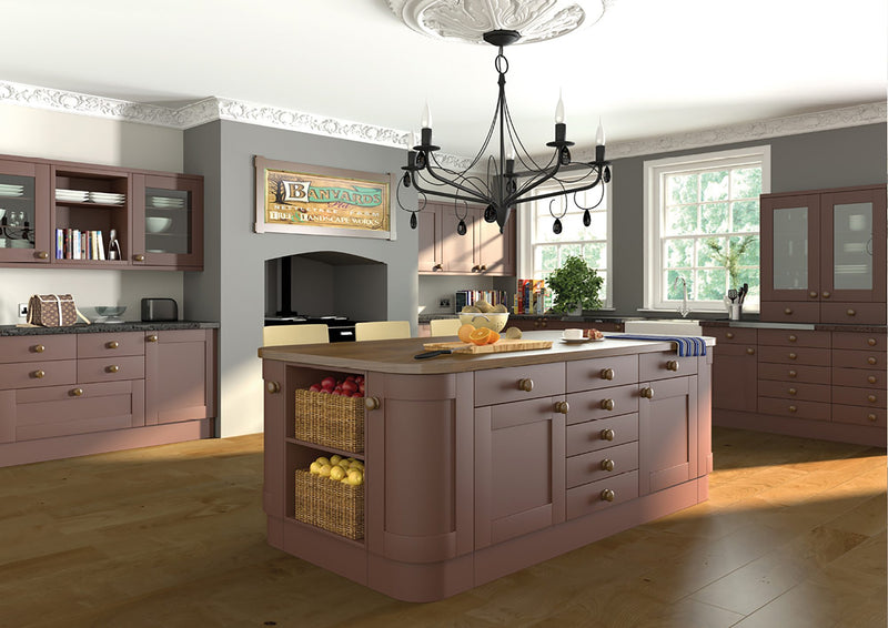 Kitchen with Shaker Paint Ready doors, painted