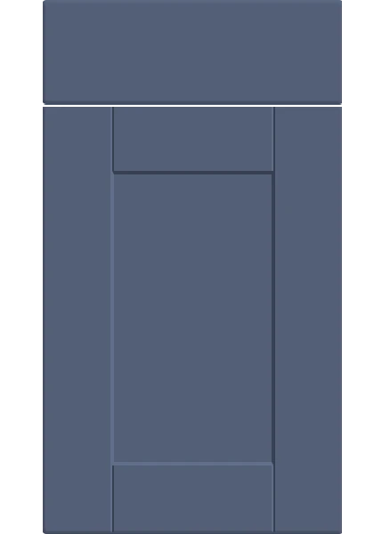 Shaker Supermatt Alby Blue kitchen cupboard door