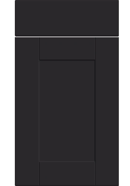 Shaker Supermatt Black kitchen cupboard door