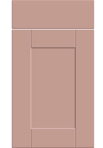 Shaker Supermatt Blush Pink kitchen cupboard door