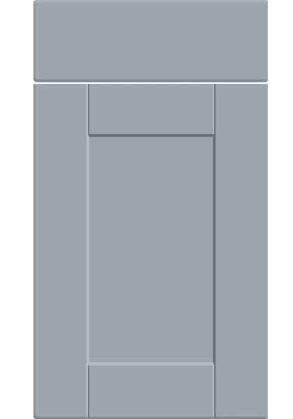 Shaker Supermatt Denim kitchen cupboard door