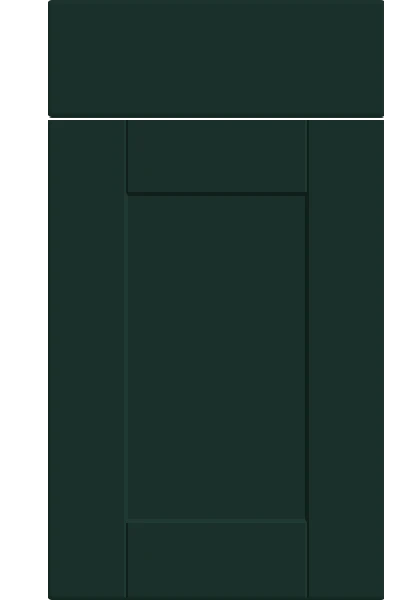 Shaker Supermatt Fir Green kitchen cupboard door