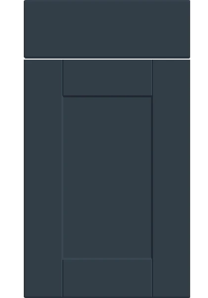 Shaker Supermatt Indigo Blue kitchen cupboard door
