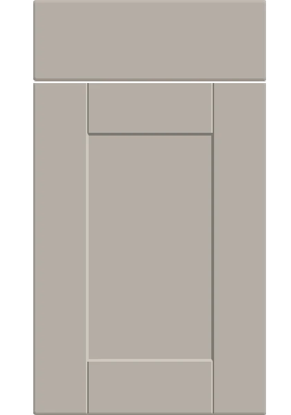 Shaker Supermatt Pebble kitchen cupboard door