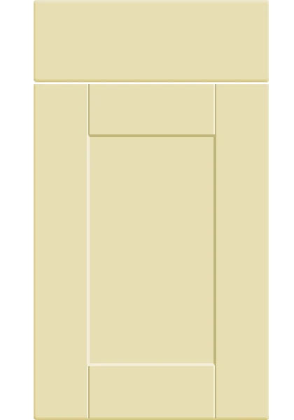 Shaker Supermatt Vanilla kitchen cupboard door
