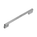 Slim Square D handle in stainless steel, 190mm long