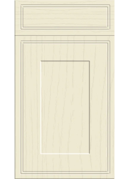 Tullymore Paint Flow Matt Cream kitchen cupboard door