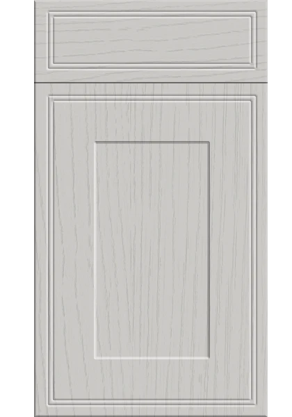 Tullymore Paint Flow Matt Light Grey kitchen cupboard door