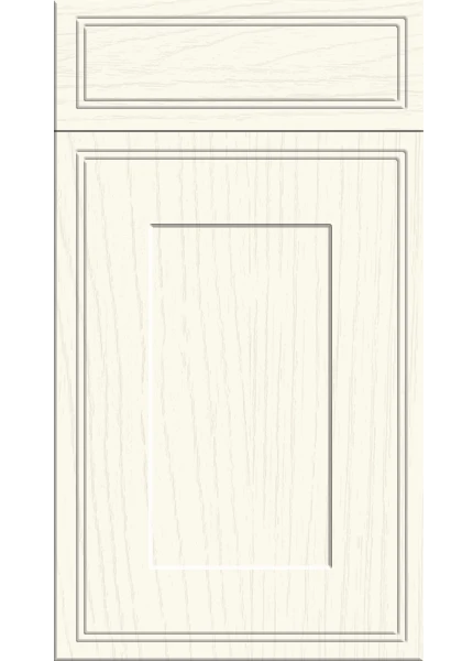 Tullymore Paint Flow Matt White kitchen cupboard door