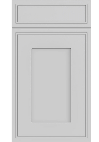 Tullymore panel kitchen door in Supermatt Dove Grey