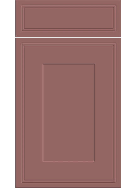 Tullymore Supermatt Rusty Red kitchen cupboard door