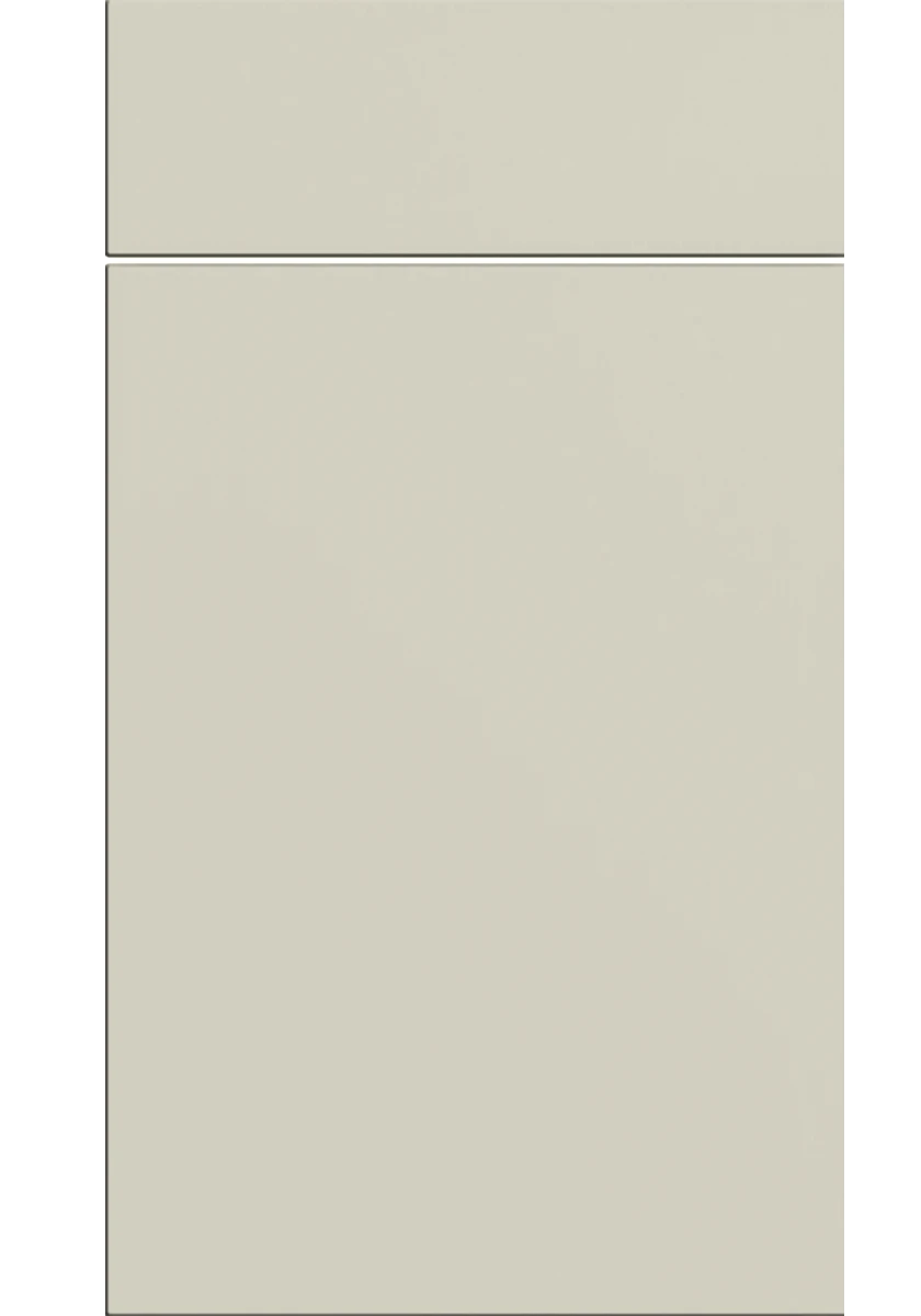 Venice Slab kitchen door and drawer front in Matt Mussel