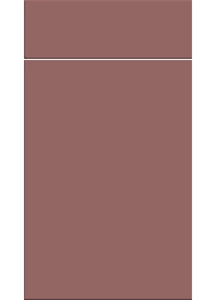 Venice Supermatt Rusty Red kitchen cupboard door