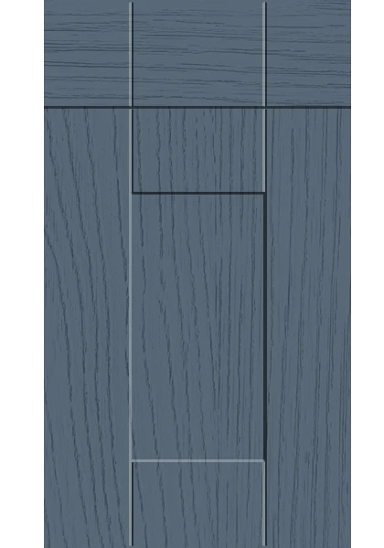 Warwick Paint Flow Matt Colonial Blue kitchen cupboard door