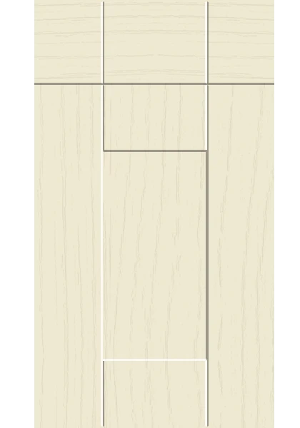 Warwick Paint Flow Matt Cream kitchen cupboard door