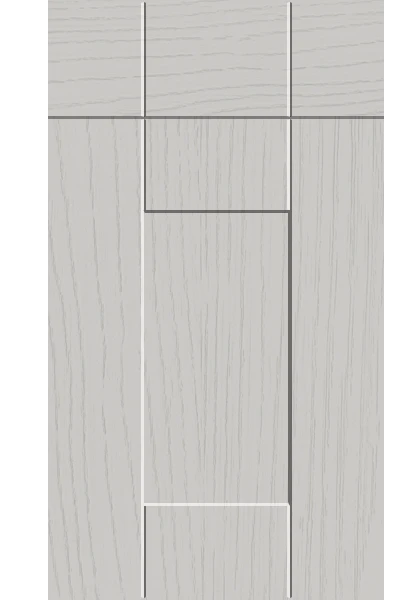 Warwick Paint Flow Matt Light Grey kitchen cupboard door