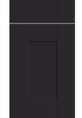 Warwick Supermatt Black kitchen cupboard door