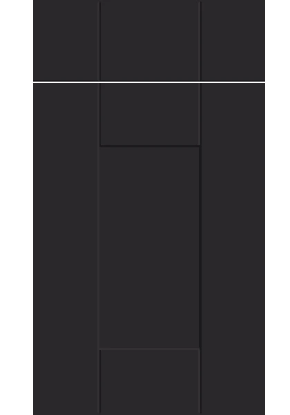 Warwick Supermatt Black kitchen cupboard door