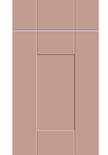 Warwick Supermatt Blush Pink kitchen cupboard door