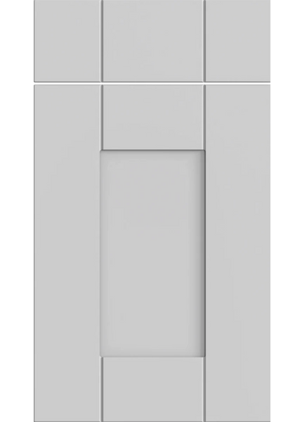 Warwick shaker kitchen door in Supermatt Dove Grey