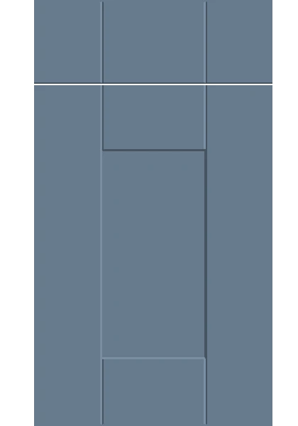 Warwick Supermatt Misty Blue kitchen cupboard door