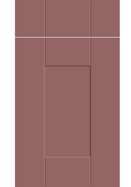 Warwick Supermatt Rusty Red kitchen cupboard door