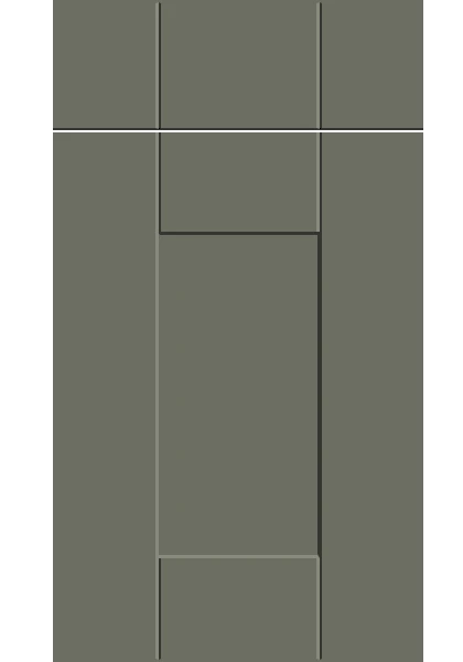 Warwick Supermatt Smoke Green kitchen cupboard door