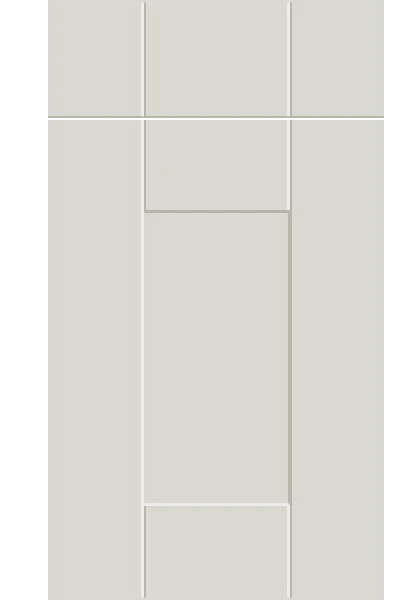 Warwick Supermatt White Grey kitchen cupboard door